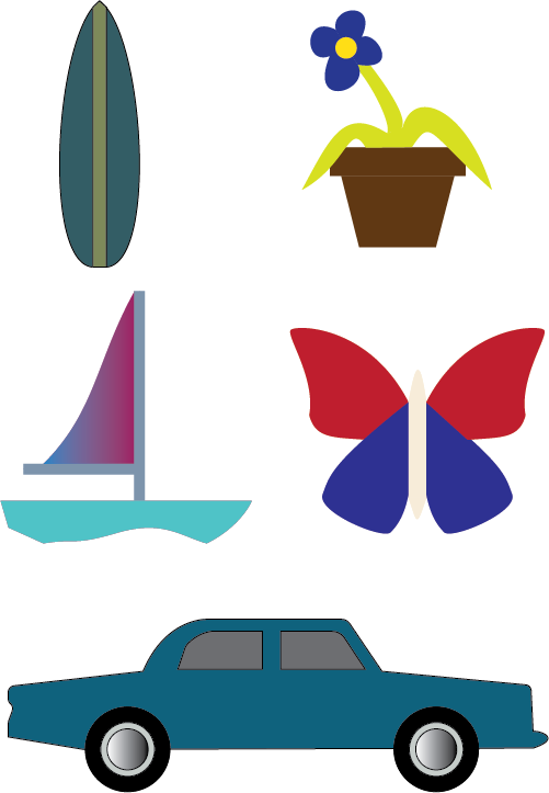 tracing shapes project created in Illustrator